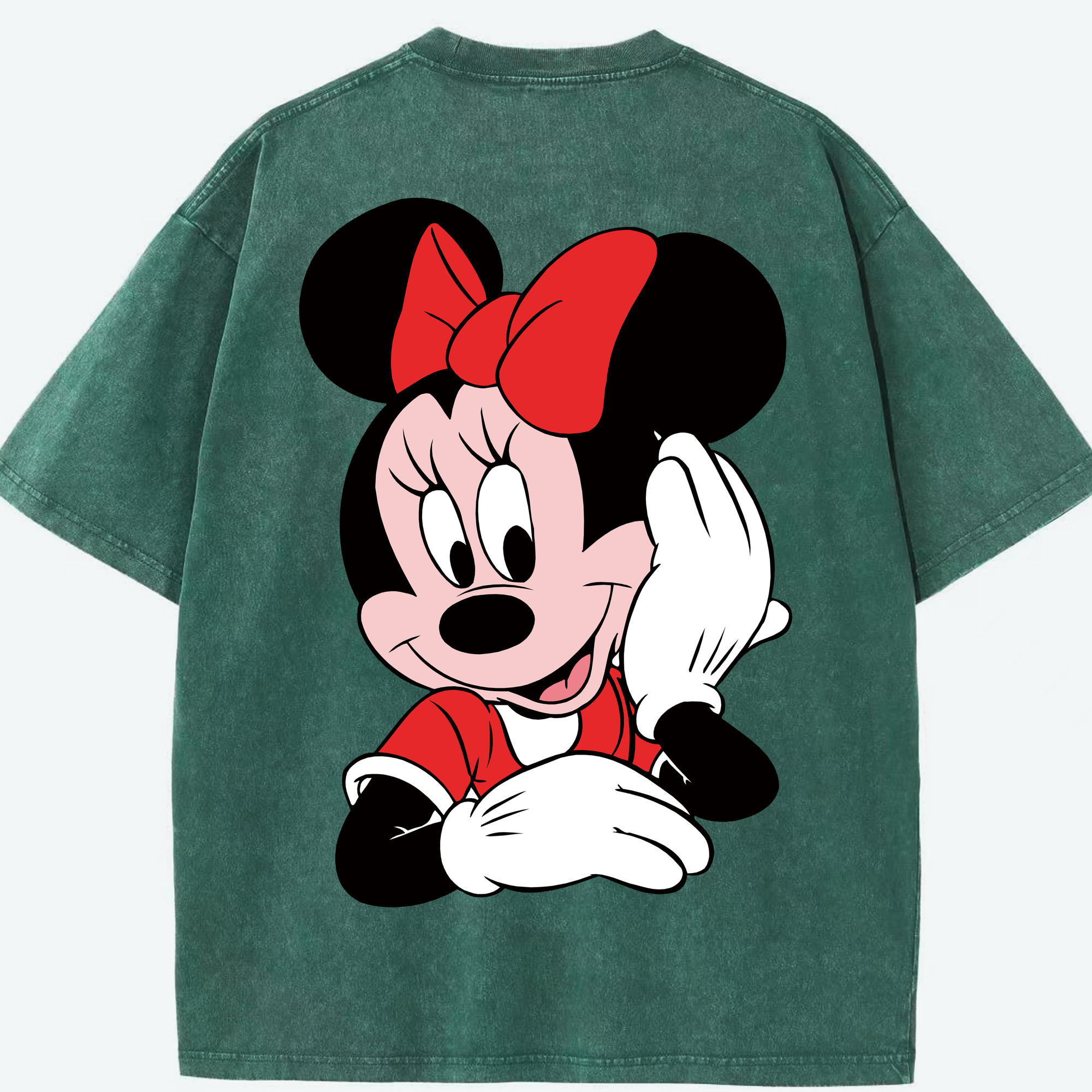（画像用） ミッキーマウス Mickey Mouse 綿100% ヴィンテージ風 半袖Tシャツ（背面プリント）